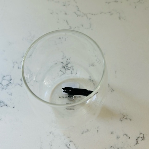 Anthropologie Eerie Cat 🐈‍⬛ Stemless Wine Glass - Picture 8 of 13